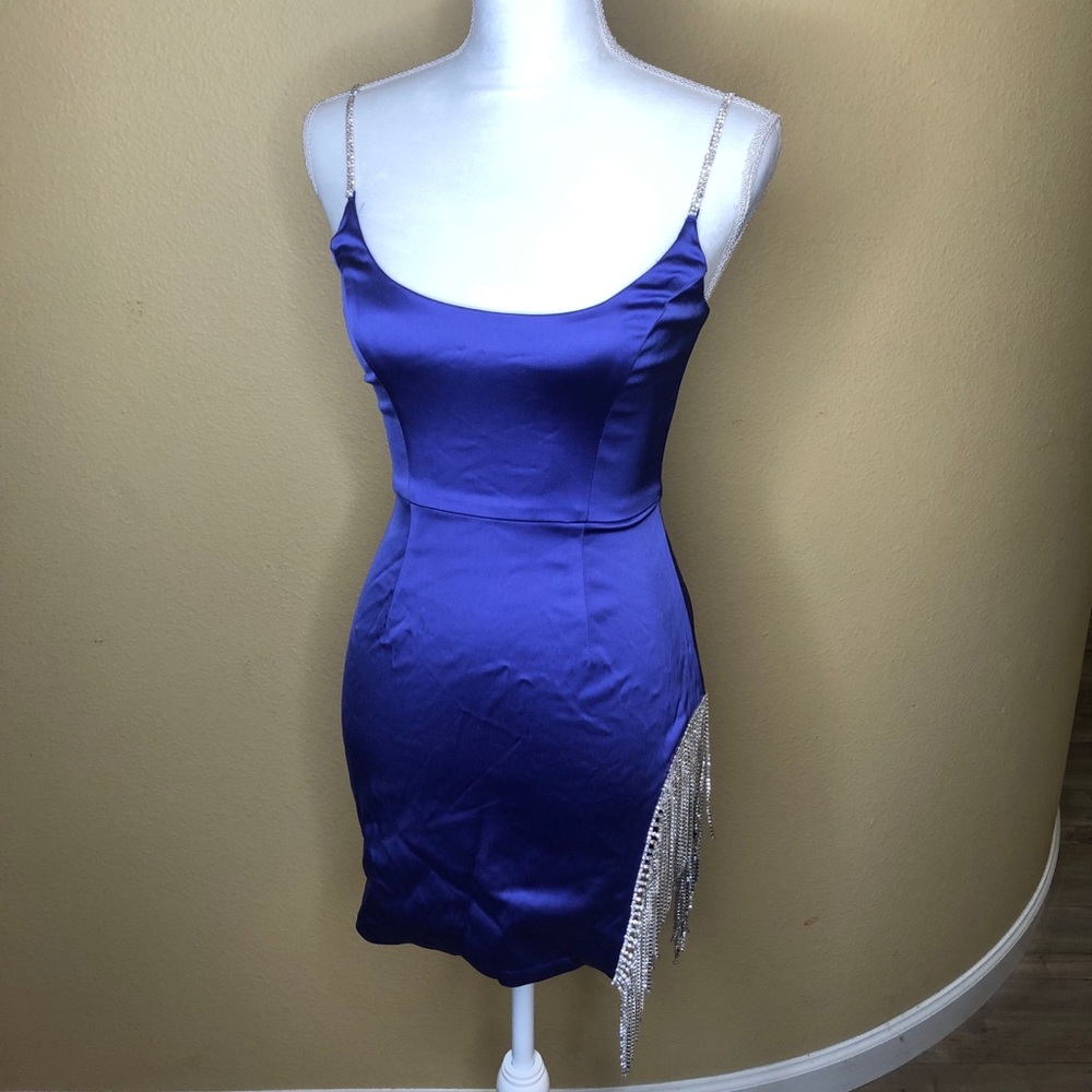 satin mini dress
